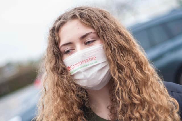 Two entrepreneurs in Leeds have designed what they say is the world's first compostable 3-ply face mask