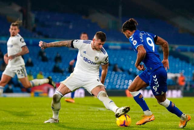 BUSY DEFENDER - In the Premier League Liam Cooper is making more tackles and blocks than ever before as a Leeds United player. Pic: Getty