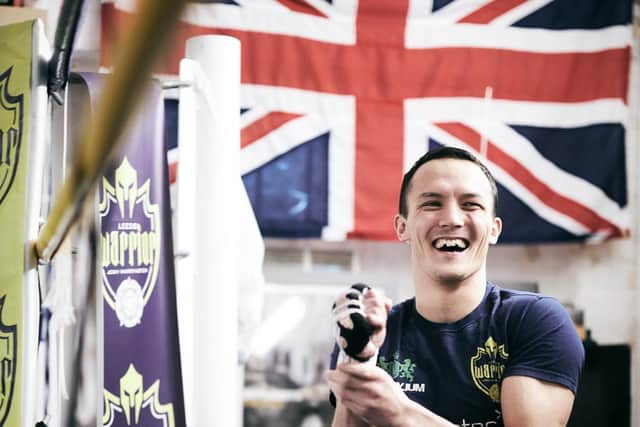 PREPARATION: Josh Warrington prepares for a training sessions. Picture: Mark Robinson/Matchroom Boxing