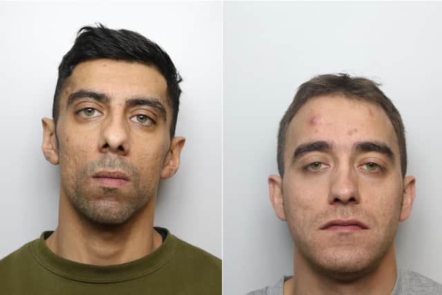 Omar Ishaq (left) and Kearon Barker are facing life sentences for the murder of Keith Harrower on Dewsbury Road