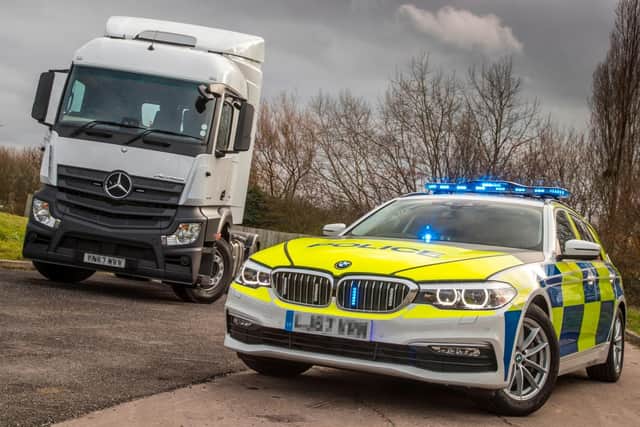 Police patrolled the motorways in an unmarked lorry to spot and film drivers breaking the law (Photo: WYP)