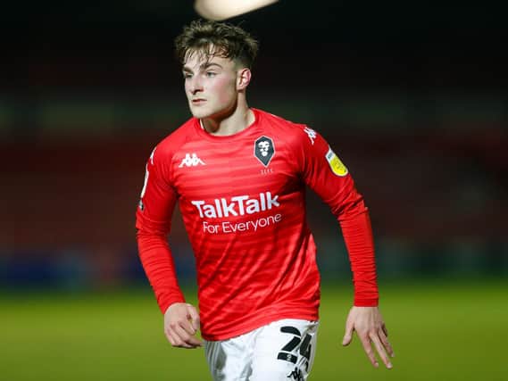Leeds United loanee Robbie Gotts in action for Salford City. Pic: Getty