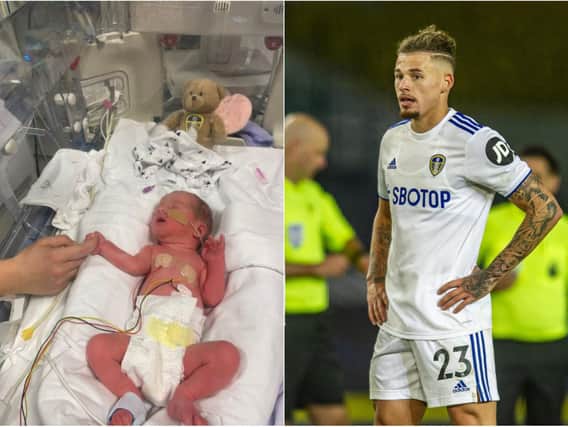 Kalvin Phillips tweeted in support of little Leeds fan Grace Craddock-Marks, who was born eight weeks early