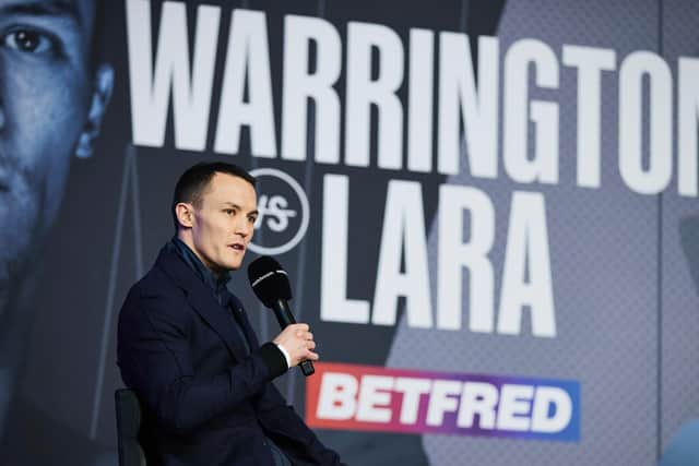 FOCUSED: Josh Warrington. Picture: Mark Robinson/Matchroom Boxing.