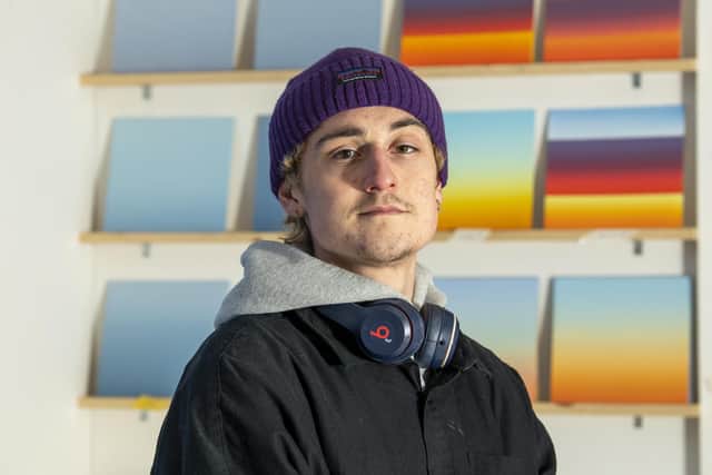 Artist Tom Newhouse from Leeds is filming the sunrise in locations across the city every day in 2021 before doing a painting of each one for his new project called '365.'

Photo: Tony Johnson