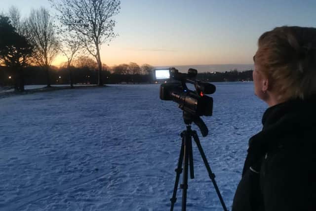 Artist Tom Newhouse from Leeds is filming the sunrise in locations across the city every day in 2021 before doing a painting of each one for his new project called '365.'