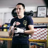 Ready for action: Josh Warrington ahead of his fight against Mauricio Lara. 
Picture: Mark Robinson/courtesy of Matchroom Boxing