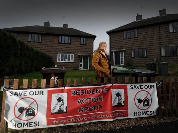Cindy Readman, part of the residents action group fighting to save their former coal board homes in Oulton, Leeds, as private landlord Pemberstone plans to demolish the rental properties to make way for new houses