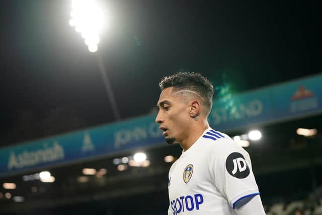 SOUGHT AFTER - Leeds United winger Raphinha is in the top 40 most bought players on the FIVEYARDS platform as he shines in the Premier League. Pic: Getty