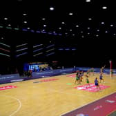 Up and running: A general view of Leeds Rhinos historic first match in the Vitality Superleague in Wakefield. Leeds beat Celtic Dragons 65-35. Picture: Ben Lumley/Netball Super League