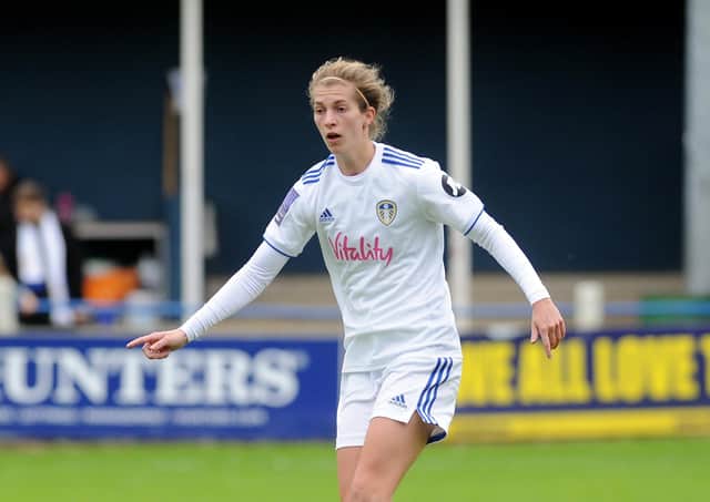 Leeds United winger, Abbie Brown. Picture: Steve Riding.