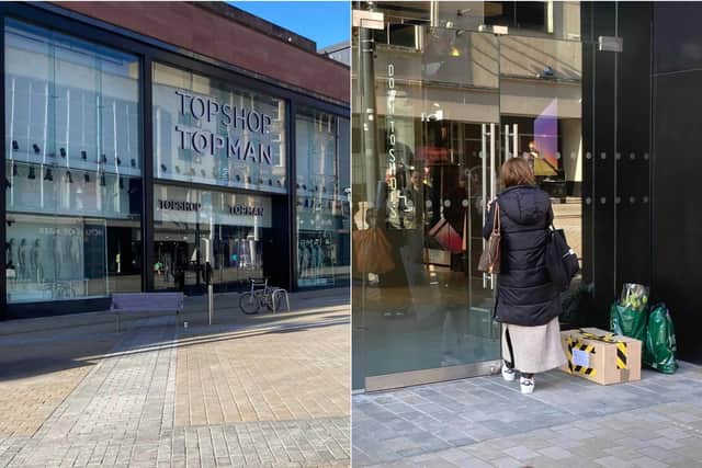 Vicky Libbish locked the Topshop and Topman doors for the final time on Thursday (photos: Melissa Jai)