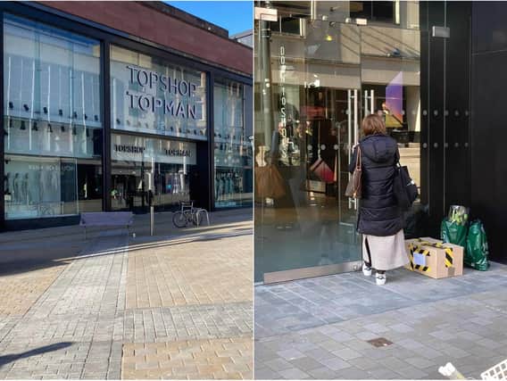 Vicky Libbish locked the Topshop and Topman doors for the final time on Thursday (photos: Melissa Jai)