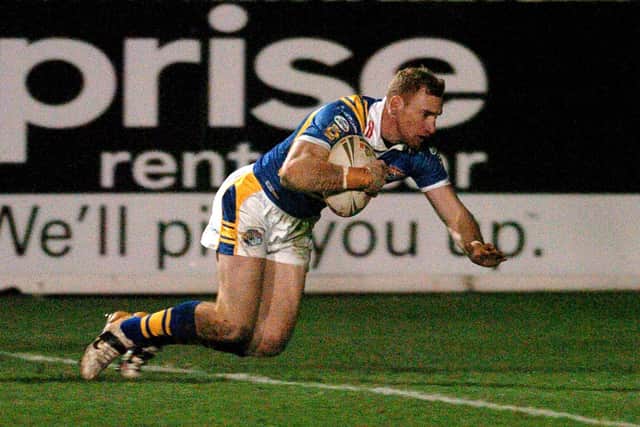 Scott Donald bagged a brace against Wakefield 13 years ago. Picture: Jonathan Gawthorpe.
