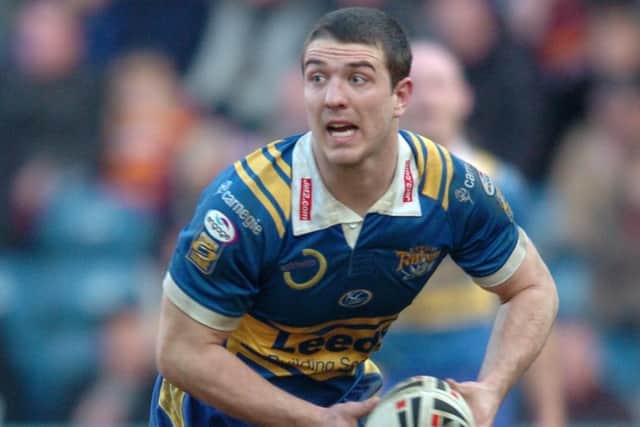 Matt Diskin touched down twice for Leeds Rhinos 13 years ago today. Picture: Steve Riding.