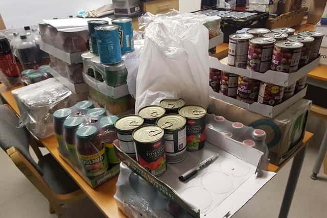 Food charity FairShare has provided goods for the community hampers.