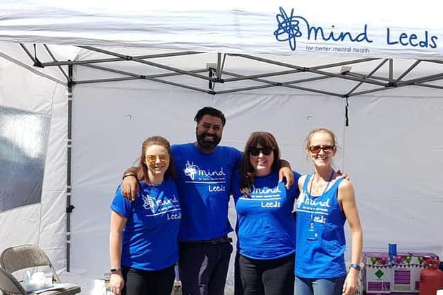 Volunteers with Leeds MIND at a previous fundraising event.