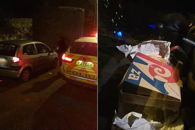 Driver fined after being caught eating takeaway pizza at side of motorway in West Yorkshire
cc WYPTraffic_Dave