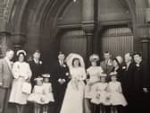 Happy Couple Glenis and Anthony at Mount St Mary's Church in 1963.
