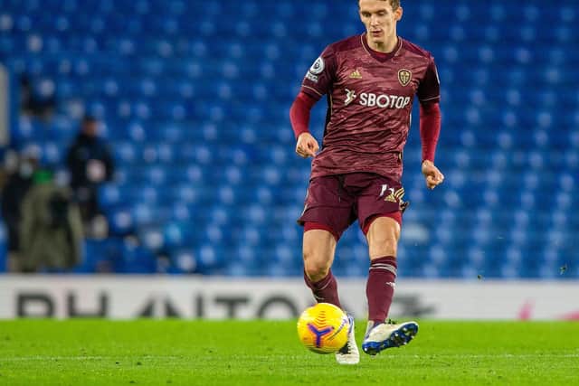 RARELY SEEN: Leeds United's summer recruit Diego Llorente has endured huge frustration with injuries since signing for the club from Real Sociedad. Photo by Matthew Childs - Pool/Getty Images.