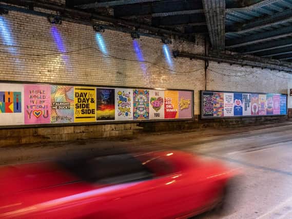 Hundreds of posters have popped up around Leeds as part of a city-wide art project