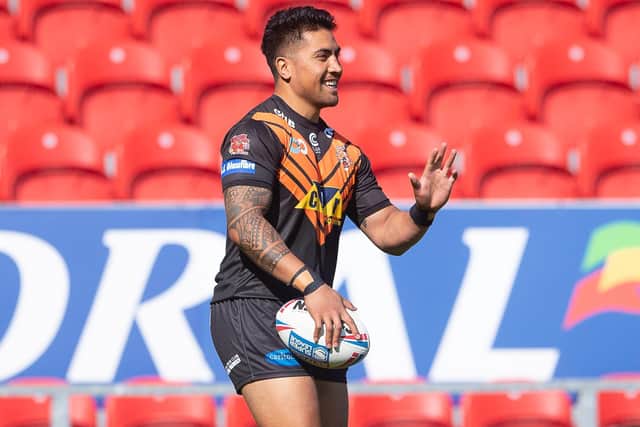 Castleford Tigers' Sosaia Feki on his one appearance against Hull FC. (ALLAN MCKENZIE/SWPIX)
