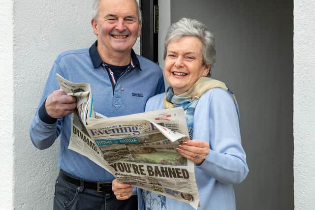 John and Dominica Richmond get the Yorkshire Evening Post delivered six days a week to their home in Guiseley. Picture: Bruce Rollinson