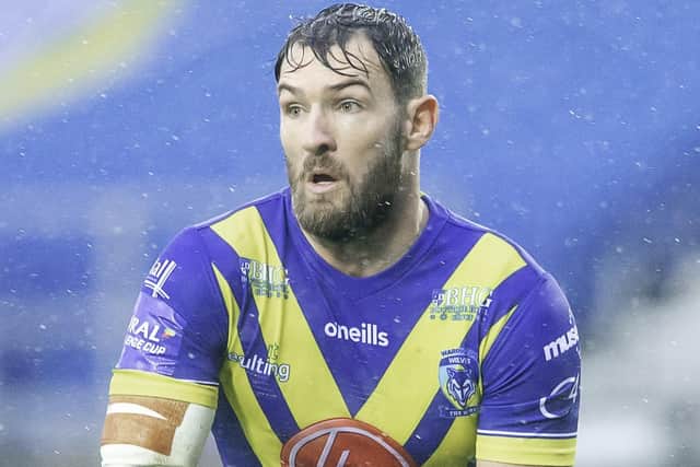 IN CONTENTION: Warrington Wolves hooker Daryl Clark will be competing with Kruise Leeming for a place in the England squad. Picture: Allan McKenzie/SWpix.com.