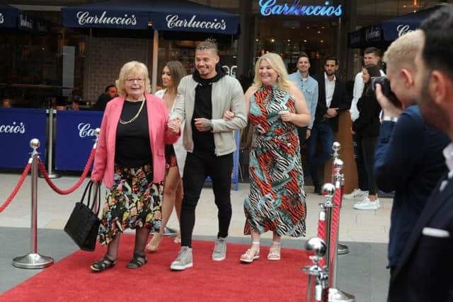 Granny Val on the red carpet for the premiere of the Take Us Home Amazon documentary.