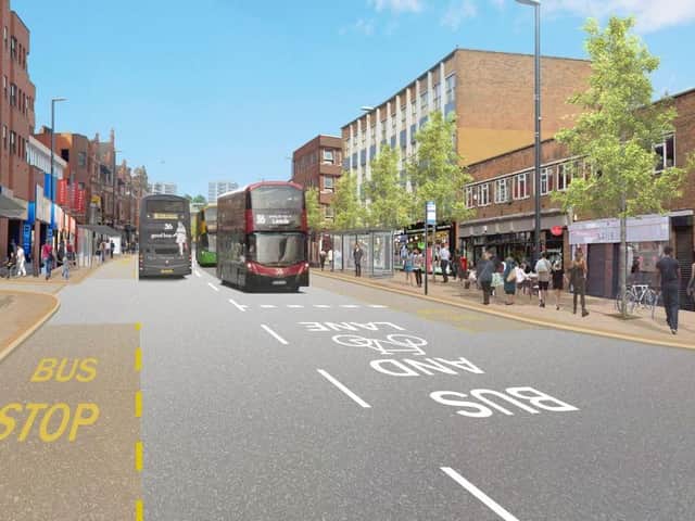 Roadworks are set to begin on New Briggate later in the year, so buses that normally go up the road will now divert to Vicar Lane.