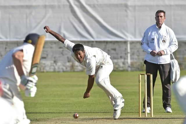 GOLDEN RETURN? Action from Undercliffe against Woodlands in the Bradford League in August 2019. Picture: Steve Riding.