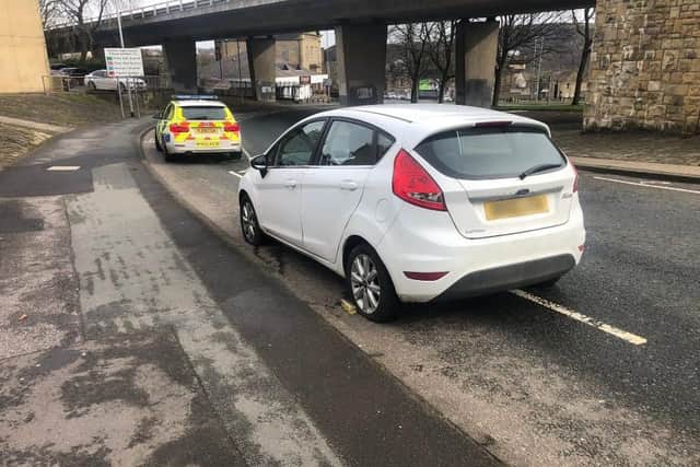 "Officers from the Roads Policing Unit sighted a stolen vehicle in Sowerby Bridge where the vehicle failed to stop."