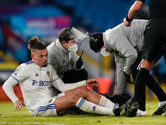 STILL OUT - Leeds United midfielder Kalvin Phillips will be missing for the Southampton game says Marcelo Bielsa: Pic: Getty