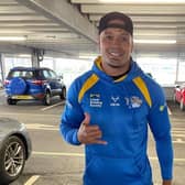 Zane Tetevano has arrived in England. Picture courtesy of Leeds Rhinos