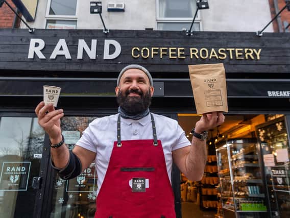 Aydin Dogan, owner of Rand Coffee Roastery, Street Lane, Roundhay, Leeds.

Photo: James Hardisty