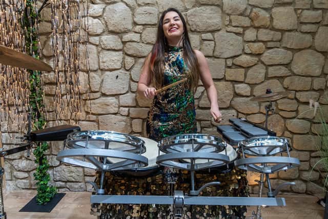 Kristi Briggs aka KriStix Drumming is fundraising for the Children's Heart Surgery Fund through her popular online videos. Picture: James Hardisty