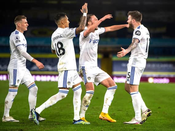 Leeds United celebrate at Elland Road against Southampton. Pic: Getty