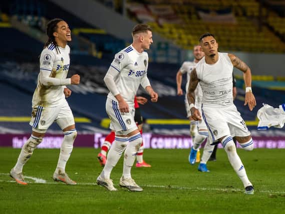 FREE REIN - Raphinha has license to thrill for Marcelo Bielsa's Leeds United. Pic: Bruce Rollinson