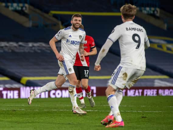 TOE POKE - Stuart Dallas' goal against Southampton took the game away from Leeds United's visitors and he's hoping to add more. Pic: Bruce Rollinson