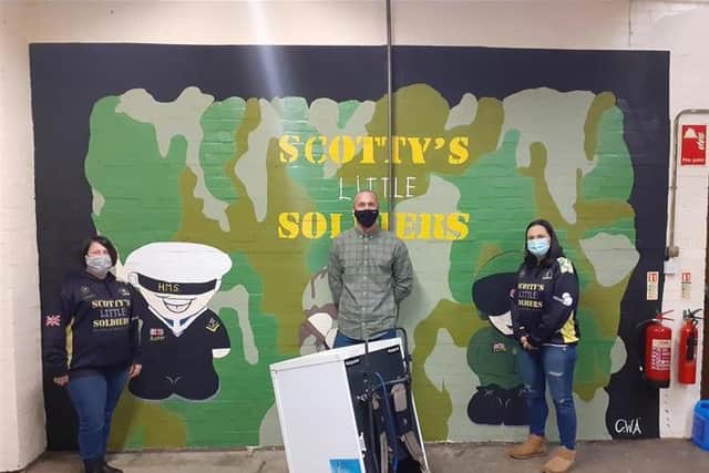 Rothwell-based Cox Automative have donated more than £1,5000 to a charity which helps bereaved children who have lost a parent in the Armed Forces. Pictured Matthew Bamber, a staff member who inspired the donation.