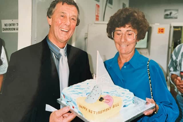 Bill Hirst and wife Sheila pictured in 1993 when he retired from the YEP.