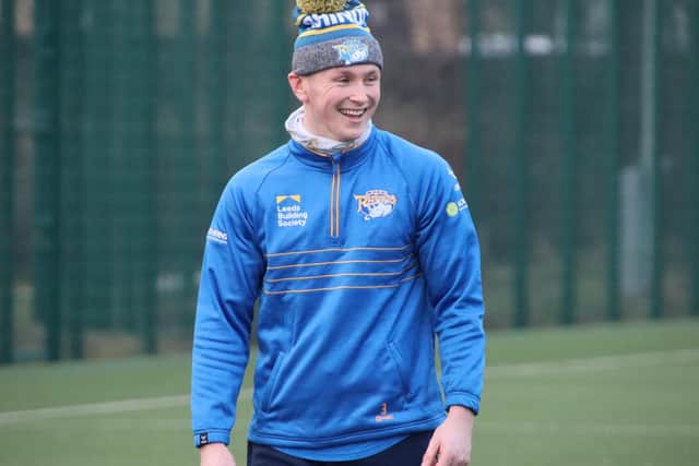 Harry Newman at training. Picture by Phil Daly/Leeds Rhinos.
