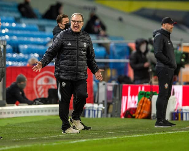 RESPECTFUL DISAGREEMENT - Marcelo Bielsa did not share Ralph Hasenhuttl's view on Leeds United and 'tactical fouling' after the win over Southampton. Pic: Bruce Rollinson.