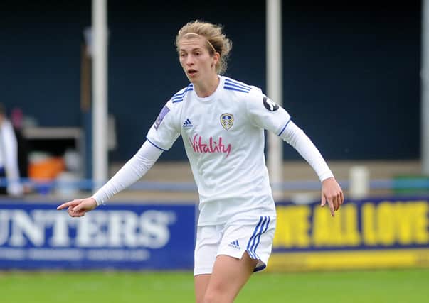 READY FOR ACTION: Leeds United Women's winger Abbie Brown. Picture: Steve Riding.