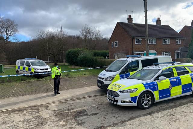 A cordon was put in place in Farnley