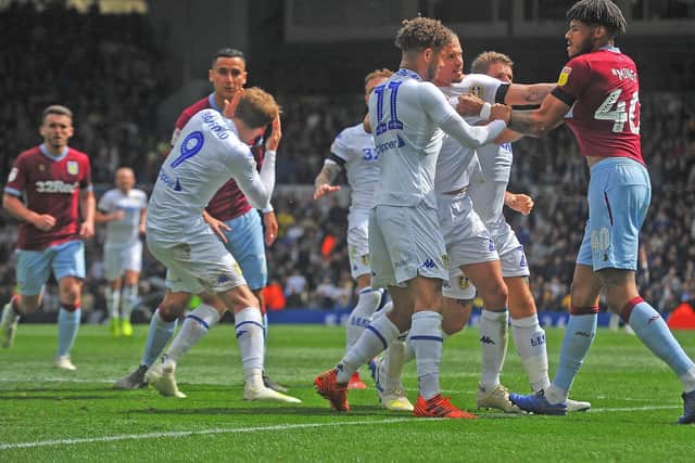 Leeds United and Aston Villa clash at Elland Road in 2019. Pic: Jonathan Gawthorpe