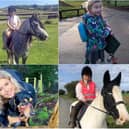 Lyla (top left), India (bottom left), Hope (top right) and Elenor (bottom right) have all taken part in the Big30 challenge (photos: Hope Pastures)