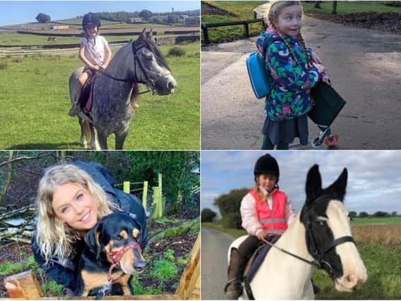 Lyla (top left), India (bottom left), Hope (top right) and Elenor (bottom right) have all taken part in the Big30 challenge (photos: Hope Pastures)