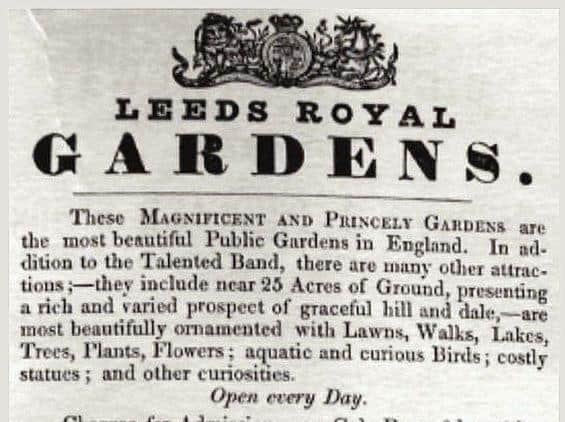 They were also known as Leeds Royal Gardens (photo: Leeds City Council).