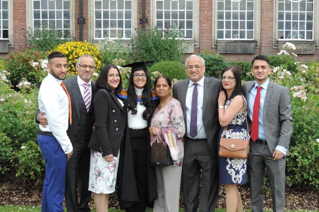 The importance of education was one of Dr Rayit's main messages to his family.